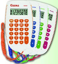 Calculator with lanyard